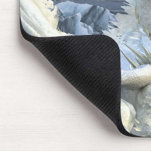 Ice Queen en Snow Winter Dragon Fantasy Muismat (Hoek)