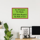 ICE Respect Rule of Law Poster (Thuiskantoor)