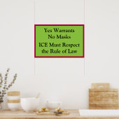 ICE Respect Rule of Law Poster (Keuken)