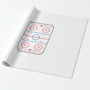 Ice Rink Diagram Hockey Game Companion Cadeaupapier