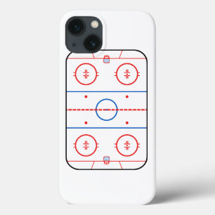 Ice Rink Diagram Hockey Game Companion iPhone 13 Hoesje