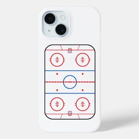 Ice Rink Diagram Hockey Game Companion Case-Mate iPhone Case (Achterkant)