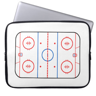 Ice Rink Diagram Hockey Game Companion Laptop Sleeve