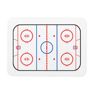 Ice Rink Diagram Hockey Game Companion Magneet