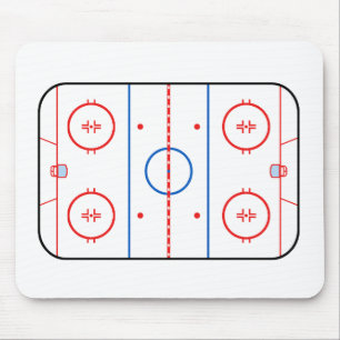 Ice Rink Diagram Hockey Game Companion Muismat