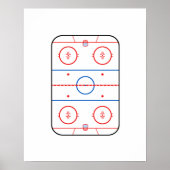 Ice Rink Diagram Hockey Game Companion Poster (Voorkant)