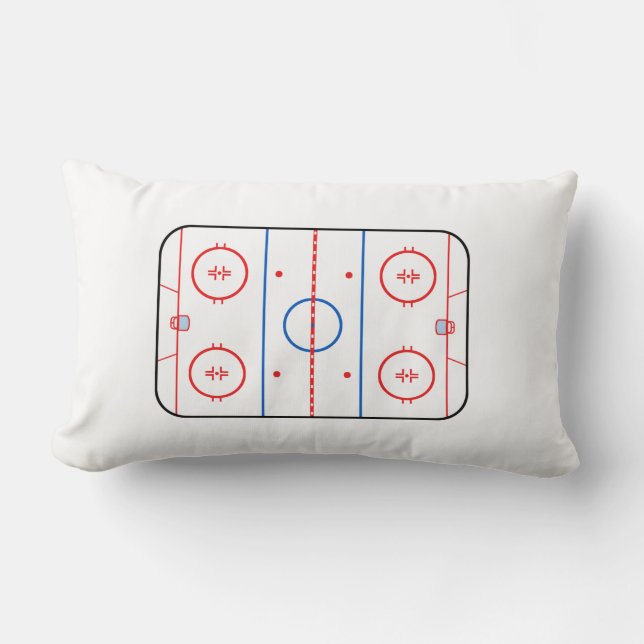 Ice Rink Diagram Hockey Game Decor Kussen (Voorkant)