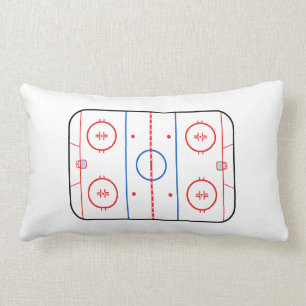 Ice Rink Diagram Hockey Game Decor Kussen