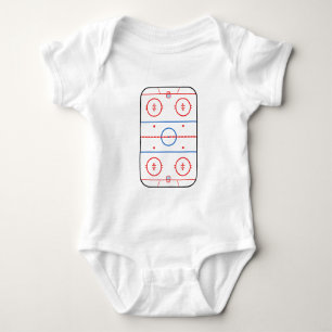Ice Rink Diagram Hockey Game Decor Romper