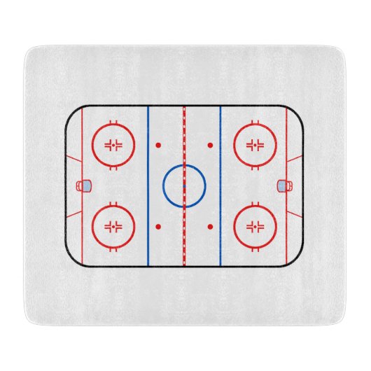 Ice Rink Diagram Hockey Game Grafisch Snijplank (Voorkant)