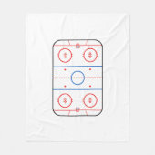 Ice Rink Diagram Hockey Game Style Fleece Deken (Voorkant)