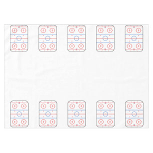 Ice Rink Diagram Hockey Game Style Tafelkleed