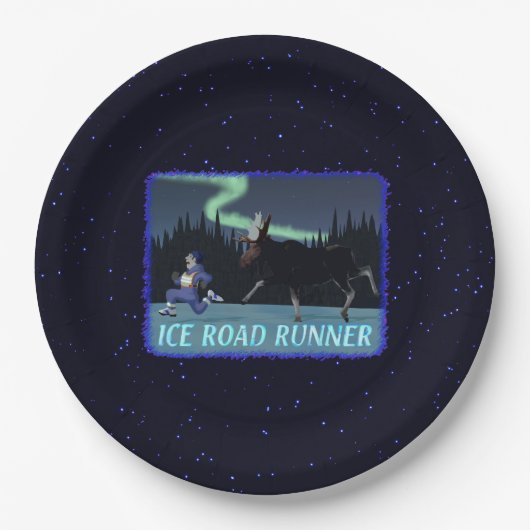 Ice Road Runner Papieren Bordje (Voorkant)