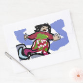 Ice schaats Dance Rechthoekige Sticker (Envelop)