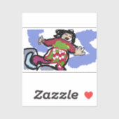 Ice schaats Dance Sticker (Vel)