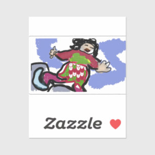 Ice schaats Dance Sticker