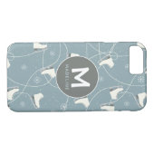 Ice-schaats en sneeuwvlok op maat Case-Mate iPhone case (Achterkant (Horizontaal))
