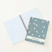 Ice Schaats en Snowflake Pattern Notitieboek (Binnen)
