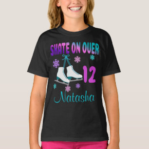 Ice Schaats on Over Birthday Girl Skater T-Shirt