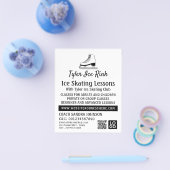 Ice Schaats ontwerp, schaatsles Adverteren Flyer (Enkel)