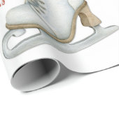 Ice Schaats Vakantiedraaier Cadeaupapier (Rol Hoek)