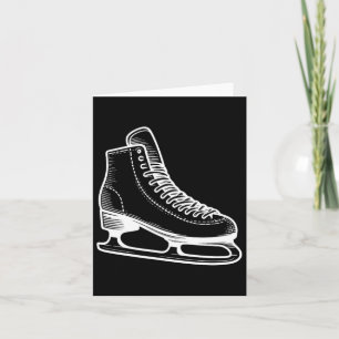 Ice Schaats Winter Sports Line Art Outline Tekenin Kaart