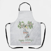 Ice schaatsen, Branch Snow Holiday Schort (Voorkant)