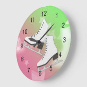 Ice Schaatsen Design Wall Clock Grote Klok (Hoek)