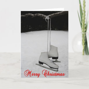 Ice Schaatsen Kerst Kaart