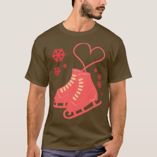 Ice schaatsen laten gezegde ijspartrun uitvoeren t-shirt