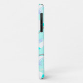 Ice Schaatsen Pattern Blue Cute Figuur Skater's Case-Mate iPhone Case (Achterkant/links)