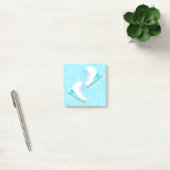 Ice Schaatsen Pattern Cute Blue Figuur Skating Post-it® Notes (Kantoor)
