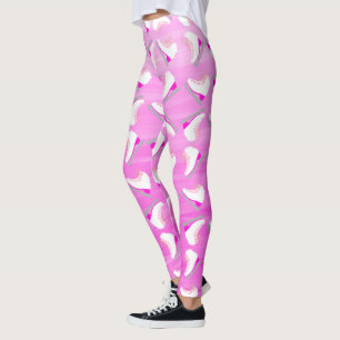 Ice Schaatsen roze Pattern Figuur Skaliber Ombre Leggings
