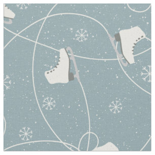Ice Schaatsen Snowflakes Ice Trails blauw grijs Stof
