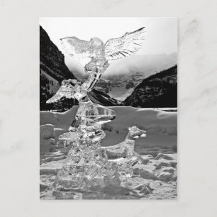 Ice sculpture in Lake Louise, Alberta, Canada Briefkaart
