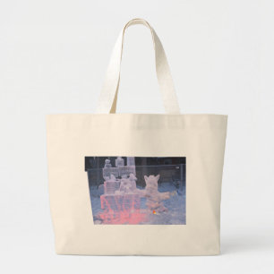 Ice Sculpture Sporteert artistieke artistieke snij Grote Tote Bag