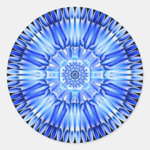 Ice Shards Mandala Ronde Sticker