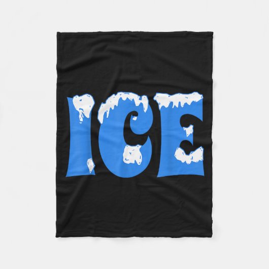 Ice Shirt Halloween Costume Couples Ice Family Hal Fleece Deken (Voorkant)