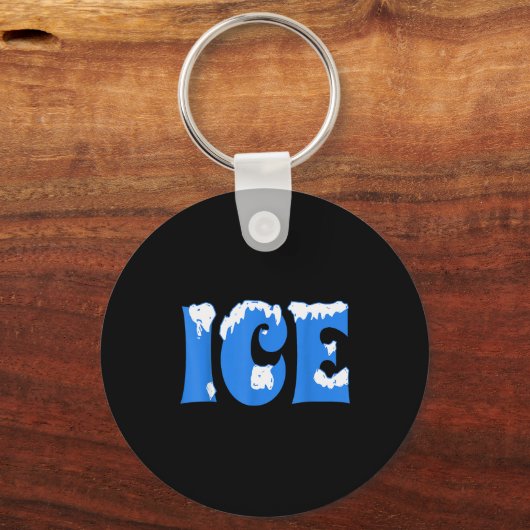Ice Shirt Halloween Costume Couples Ice Family Hal Sleutelhanger (Voorkant)