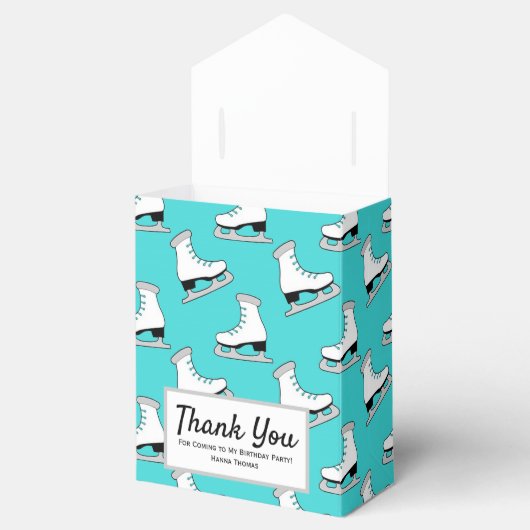 Ice Skateday Favor Box Bedankdoosjes (Geopend)