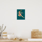 Ice Skater Ballerina, Poster (Keuken)