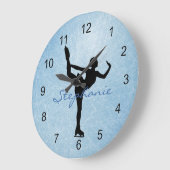 Ice Skater Design Wall-vergrendeling Grote Klok (Hoek)