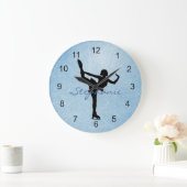 Ice Skater Design Wall-vergrendeling Grote Klok (Huis)