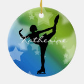 Ice Skater Figuur Skater Ornament (Achterkant)