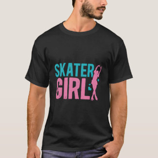 Ice Skater Meisje Figuur Skaters Thema T-shirt