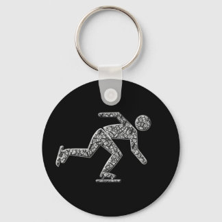 Ice Skater-snelheden Sleutelhanger