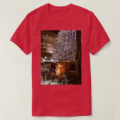 Ice Skating at Rockefeller Center NYC NY T-shirt (Design voorkant)