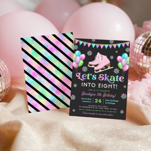 Ice Skating Birthday Invitation