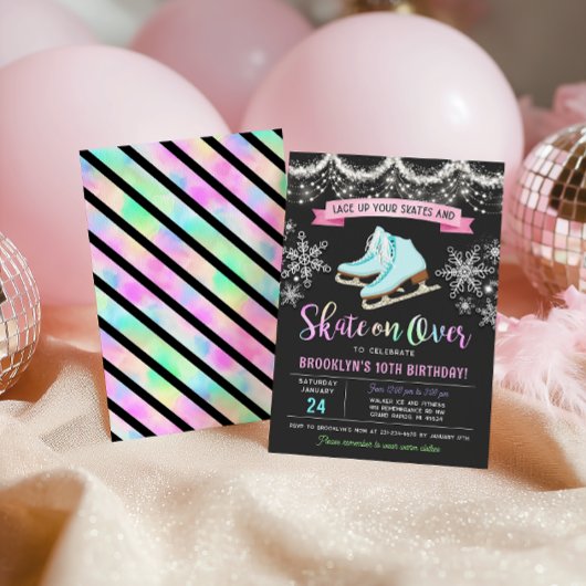 Ice Skating Birthday Invitation