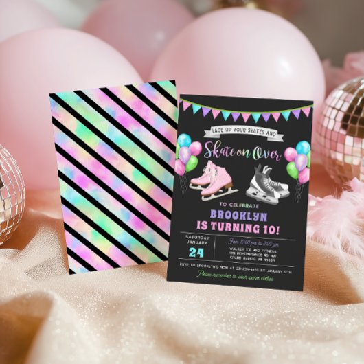 Ice Skating Birthday Invitation